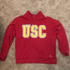 USC half zip pull over jacket